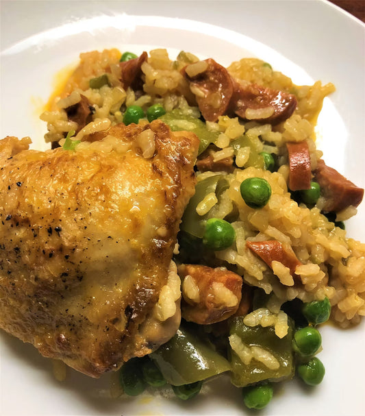 Quick Chicken & Chorizo Paella Recipe