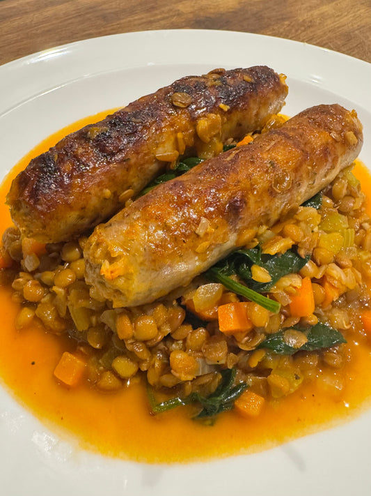 Tuscan Sausages & Lentils