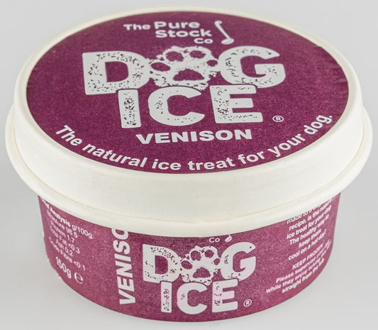 Frozen Dog Ice treat Venison in 150ml tub